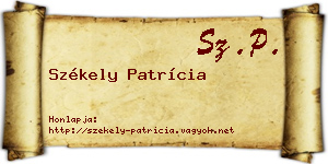 Székely Patrícia névjegykártya